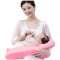 2017新品哺乳枕喂奶枕多功能抱枕婴儿学坐枕护腰枕孕妇枕头哺乳垫可爱卡通印花枕头四季可用妈咪 典雅咖啡格
