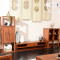 木屋子 现代新中式红木电视柜 刺猬紫檀实木客厅三斗储藏视听柜家具 电视柜