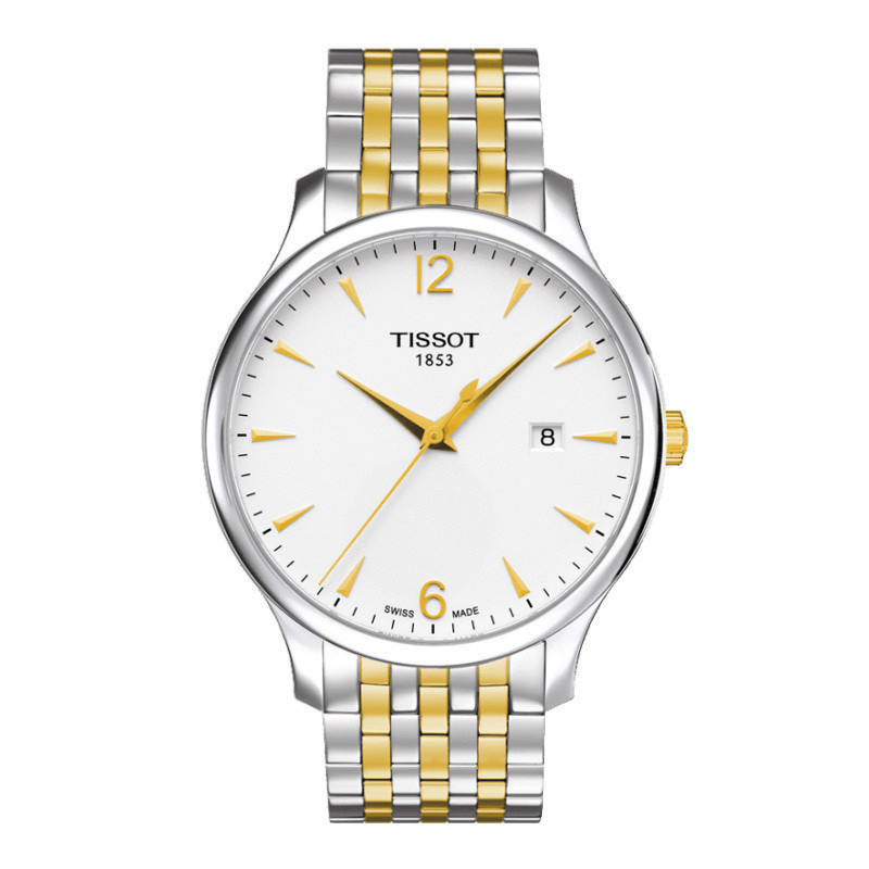 天梭(TISSOT)俊雅系列钢带石英男表T063.610.11.037.00钢带瑞士1494152567876 T063.610.22.037.00(间金)