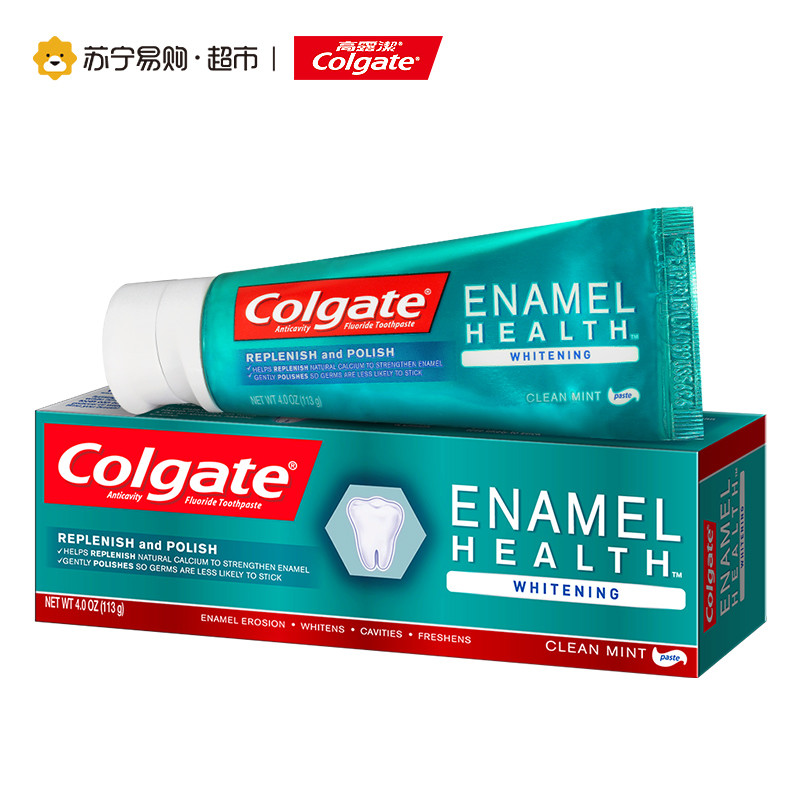 高露洁牙釉健美白牙膏113g 美国进口