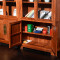 木屋子(MUWUZI)新中式红木书柜 刺猬紫檀卧室实木陈列柜书房书架展示柜家具 单个书柜（两门）