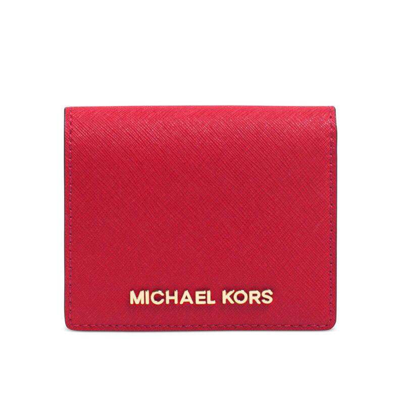Michael Kors 迈克·科尔斯MK 十字纹女士休闲短款卡包 钱包 女 32T4GTVF2L 红色