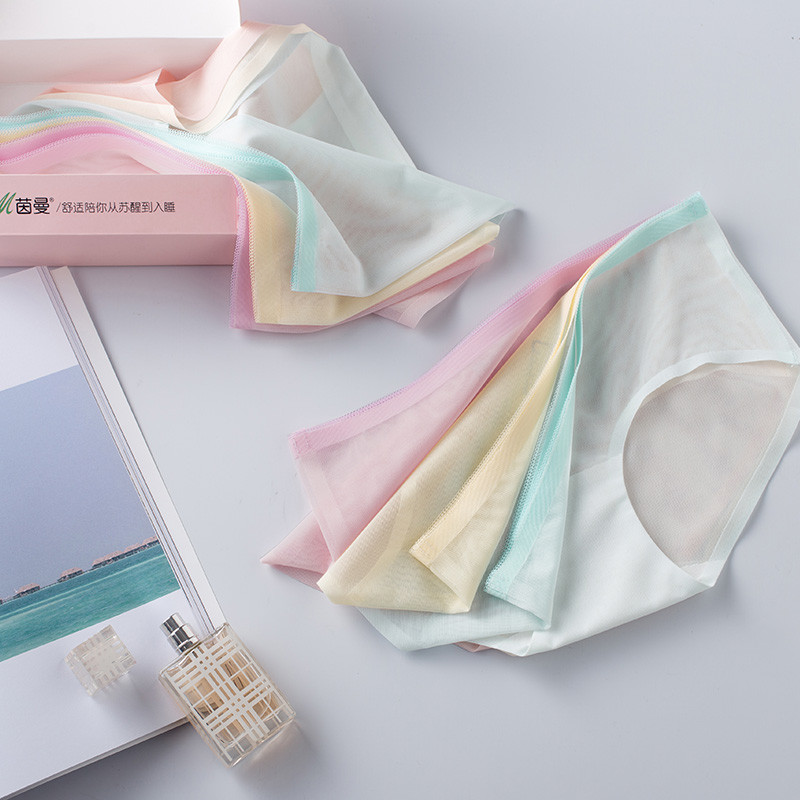 茵曼内衣舒适透气无痕三条装内裤女士9872494203-3