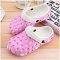 2017新品可爱卡通简约休闲夏季室内外情侣沙滩洞洞鞋男女款漂流运动凉鞋孕妇护士防滑透气韩夏天鞋子 西瓜白1 38码偏小一码