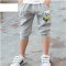 童装男童短裤夏季中大童运动七分裤男孩裤子儿童外穿2017新款韩版简约休闲日系夏季小男孩子短裤夏天 120cm 海蓝萌猴短裤
