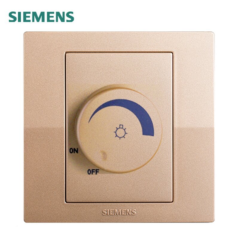 西门子(SIEMENS)开关插座面板 悦动系列 香槟金色 调光开关面板 调光 开关