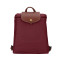 Longchamp/珑骧 尼龙折叠 双肩包 女包 水桶包 1699089 酒红色