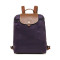 Longchamp/珑骧 尼龙折叠 双肩包 女包 水桶包 1699089 珊瑚红色