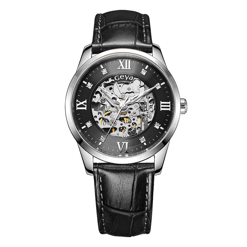 geya格雅 手表男士全自动机械表潮流时尚防水款g78008gwk高清实拍图
