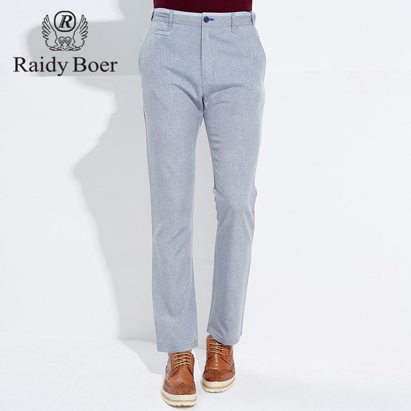 Raidy Boer/雷迪波尔夏装新品纯色简约轻薄舒适休闲裤3059-90 37/92B 灰色