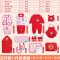 适用于0-1岁小孩子2017新品夏季新款婴儿衣服夏季新生儿礼盒套装0-3月6春秋初刚出生宝宝满月用品 73cm(73cm（适合6-12个月）) 吉祥猴【保暖款】3套衣服+肚兜+抱被+用品21件套装