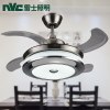 雷士照明(NVC) 隐形风扇灯精致简约现代铁艺四叶LED灯智能吊扇灯风扇灯客厅餐厅吊灯 星穹系列【24瓦白色-RA97高显指】六档调风-三色调光