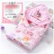 2017新品夏季可爱卡通简约小清新多款可选婴儿包被新生儿抱被夏季薄款春秋抱毯小被子宝宝包巾初生用品 0-18个月 Ｆ威迪尼森林蓝