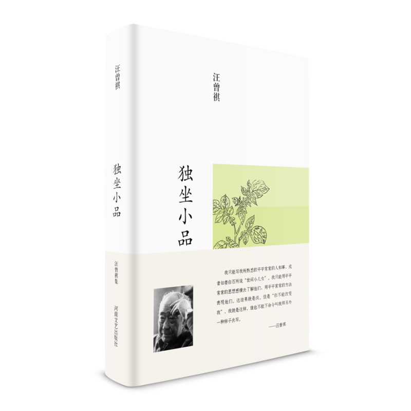 汪曾祺文集 独坐小品 河南文艺 布面精装 9787555904847