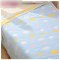 2017新品夏季适用于0-8岁多款可选简约印花婴儿浴巾新生儿童宝宝六层纱布柔吸水加厚毛巾被方盖毯 彩色云朵蓝色110*110cm