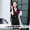 Mtiny夏装新品韩版职业装短袖女西装套裙酒店工作服女正装套装 XXXL 06D黑色红边西装+长裤+送吊带