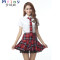 Mtiny春夏日系韩版高中校服女生套装英伦学院风学生服装制服演出表演 M【体重40-45公斤穿】 百搭裙一件