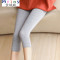 Mtiny莫代尔打底裤春夏薄款纯棉女外穿九分高腰修身加大显瘦小脚肥胖MM L 纯棉黑色