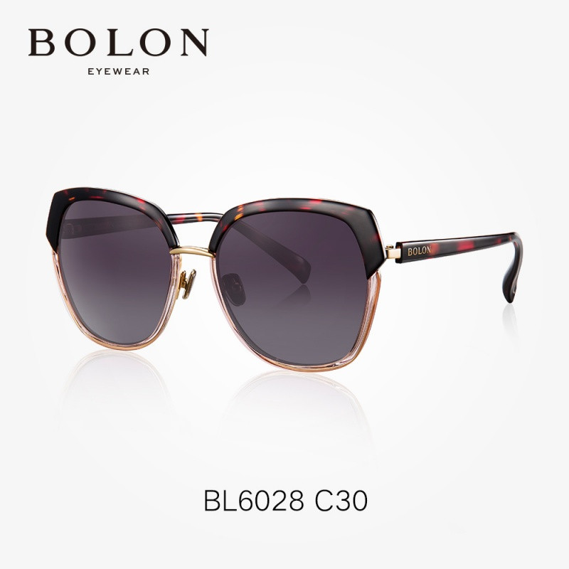 BOLON 暴龙太阳镜女 时尚墨镜 高清偏光太阳眼镜潮 BL60281_5 蓝色