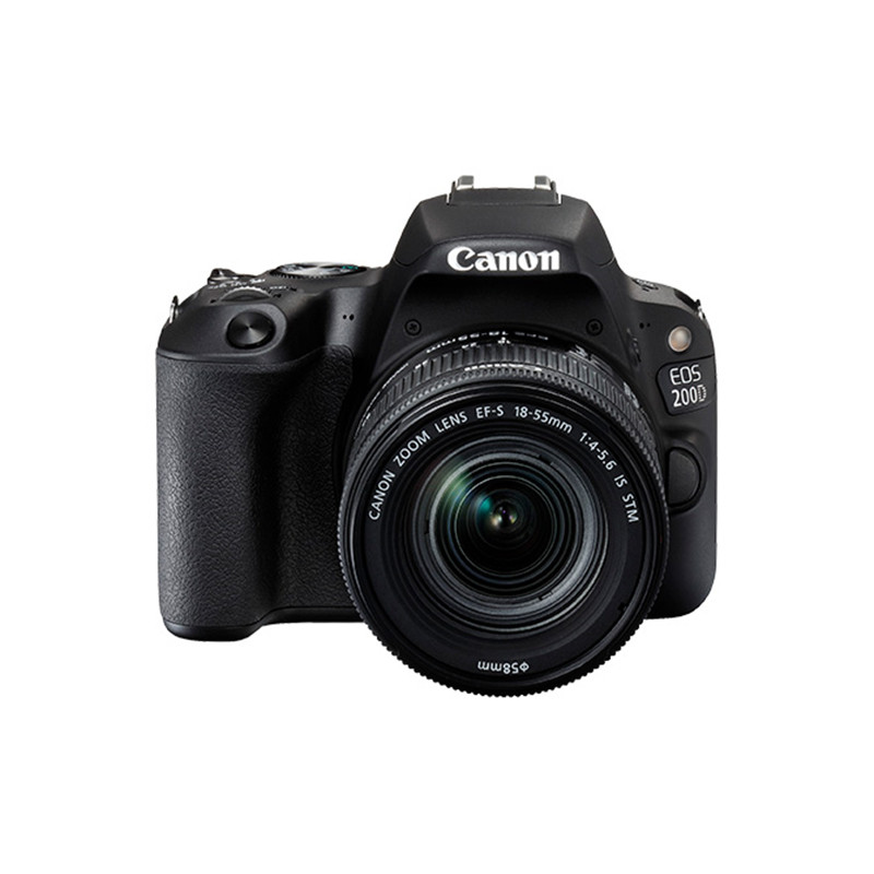 佳能(Canon)数码单反相机 EOS 200D（EF-S 18-55mm ISSTM（黑色）