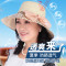 2017款】夏天妈妈防晒遮阳帽中老年人帽子女士草帽中年大檐沙滩帽老人帽子 咖啡色