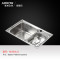 ARROW箭牌卫浴厨房水槽洗碗槽一体拉丝不锈钢单槽AE55312系列 AE553124含龙头