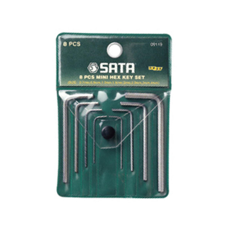 世达(SATA)_8件迷你内六角扳手组套_09119