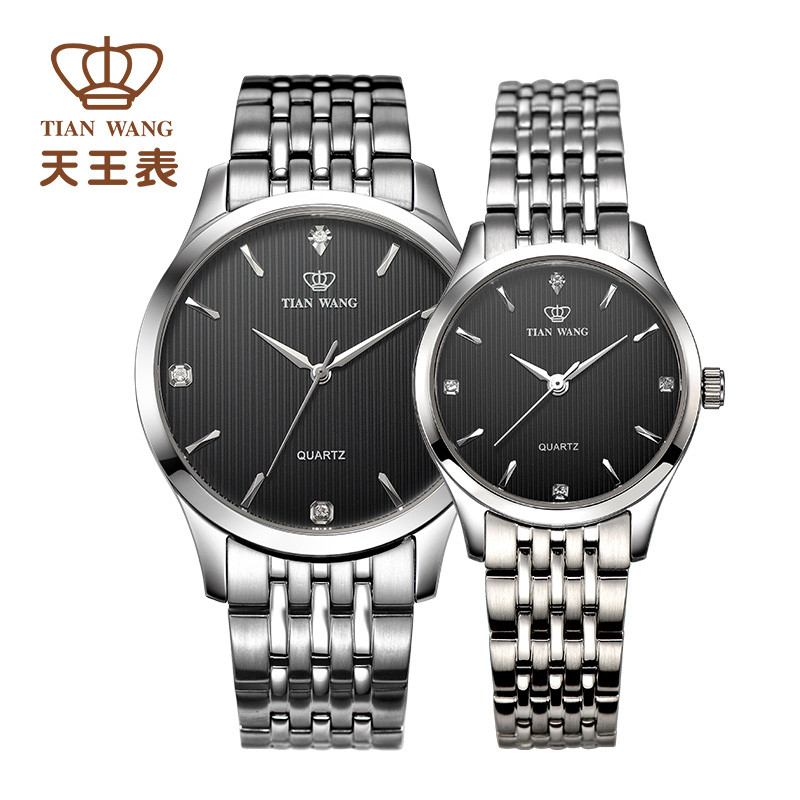天王表（TIAN WANG）手表 石英男表简约休闲时尚情侣手表气质女表3798