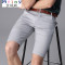 Mtiny高弹力休闲短裤男夏季超薄款5分中裤五分男裤子马裤大码_1_4 33 蓝灰色