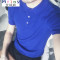 Mtiny韩国夏装简约时尚针织冰丝短袖T恤男翻领 韩版修身polo衫男短袖 L 驼色