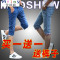 Mtiny七分裤男士短裤牛仔裤夏季青年修身韩版潮流7分中裤男五分裤子男 31 1025深蓝色+902蓝色