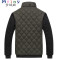 Mtiny青年男士加绒加厚棉衣外套男冬装保暖棉袄null立领棉服 2XL 黑色