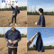 Mtiny男士外套春秋2017新款韩版休闲牛仔褂子衣服学生帅气修身百搭潮流 2XL 黑色