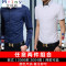 Mtiny2件装】夏季男士衬衫男短袖修身青年白寸衫商务休闲薄款长袖衬衣 XXL 3366深蓝短袖+3366白色短袖