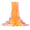 新款上市】夏天长款雪纺沙巾围巾夏季海边沙滩巾薄款防晒丝巾空调披肩纱巾女 WS015-绿色