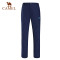 CAMEL骆驼户外冲锋裤 男女防风防水抓绒保暖登山长裤 A7W114135，墨蓝，女款 S