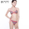 新品 乐潘朵夏季女性感三角分体比基尼小胸聚拢挂脖显瘦泳衣套装