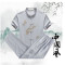 818款男士唐装套装中老年人爸爸短袖男装老人衣服装爷爷夏装民族服装男 39(XL)120斤以下 红色