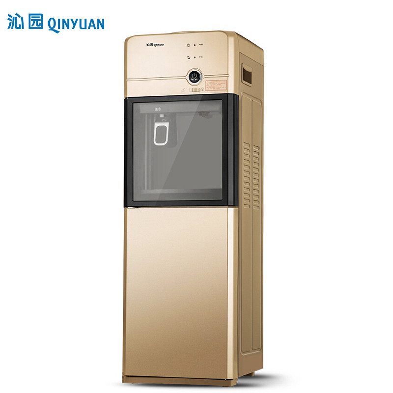 沁园（QINYUAN）立式双门柜式温热型饮水机YL9586W家用速热