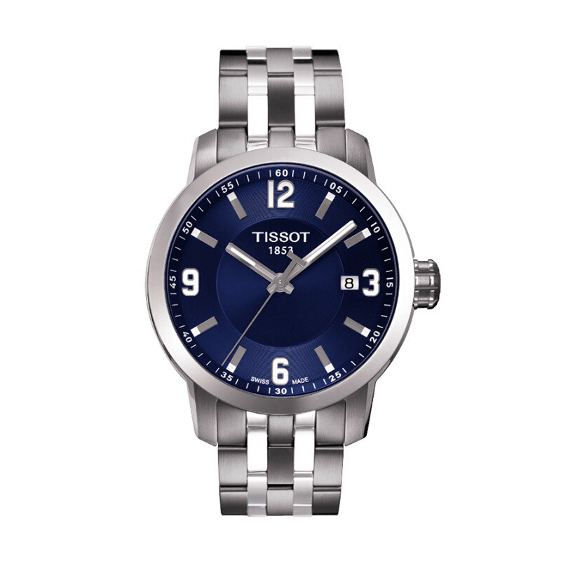 天梭(TISSOT)手表 PRC200系列石英男表T055.410.11.047.00 蓝色