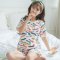 孕妇睡衣夏季薄款短袖月子服产后哺乳衣外出喂奶衣家居服套装当季新品简约休闲可爱妈咪家居服小清新多款可选 XL【适合135-150斤】 1715#蓝色蕾丝【短袖套装