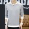 韦斯普 2017秋季新款男士圆领套头卫衣韩版时尚修身长袖T恤F-2系列 M 黑色829