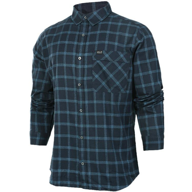 Jack Wolfskin/狼爪 男子长袖衬衫 户外休闲运动格子衬衫 1402261-7630 M(175/96A) 1402261-7630