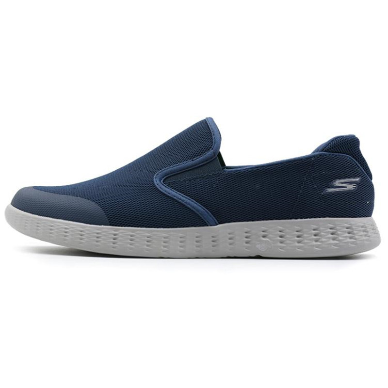 Skechers/斯凯奇 男鞋 2017新款 舒适轻便防滑缓震休闲鞋透气运动板鞋 53782/NVGY 53782/NVGY 42.5/27/9
