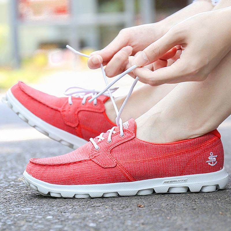 Skechers/斯凯奇 女鞋 新款运动休闲鞋帆船鞋豆豆鞋板鞋13841-RED 13841-RED 36/23/6