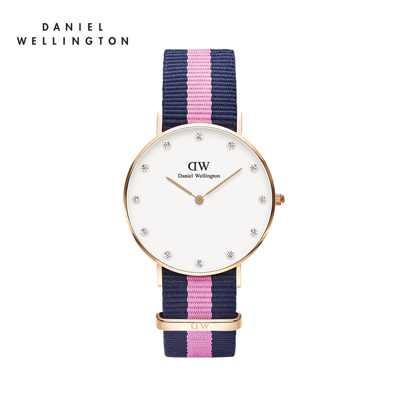 丹尼尔惠灵顿（DanielWellington）DW女士手表时尚石英尼龙表带情侣表女款 DW00100077