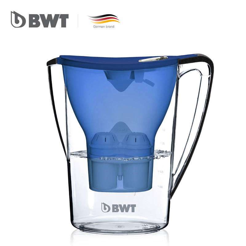 德国BWT倍世 Penguin 2.7L便携式 家用滤水壶 净水壶 净水器 蓝色Blue