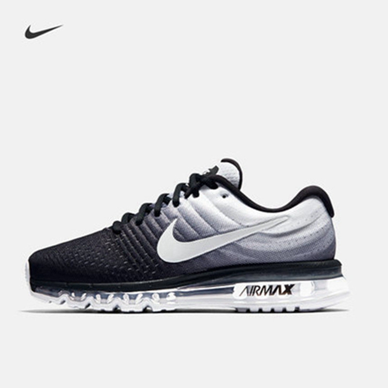 Nike 耐克官方 NIKE AIR MAX 2017 男子气垫跑步运动鞋 849559 黑白849559-010 37码