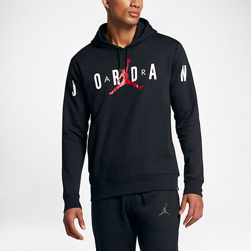 NIKEAIRJORDAN男子加绒连帽运动卫衣外套834372-010