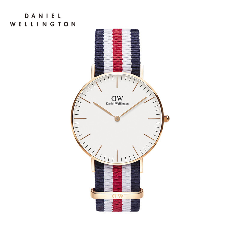丹尼尔惠灵顿（DanielWellington）DW女士手表时尚简约尼龙表带石英情侣女表_1 DW00100030